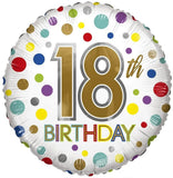 Birthday Age 18 - Eco Balloon (18") (x10)
