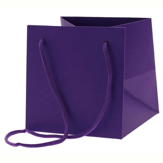 Purple Hand Tie Bag (H17xW17xL17cm) (PK10) (x10)