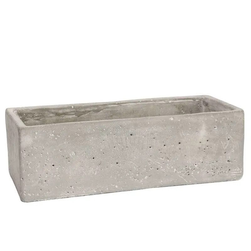 Trough Cement Flower Pot (L28xH12xW9cm) (Pieces)