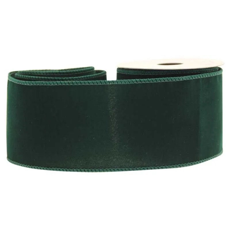 Emerald Velvet Ribbon (63mmx10yrds)