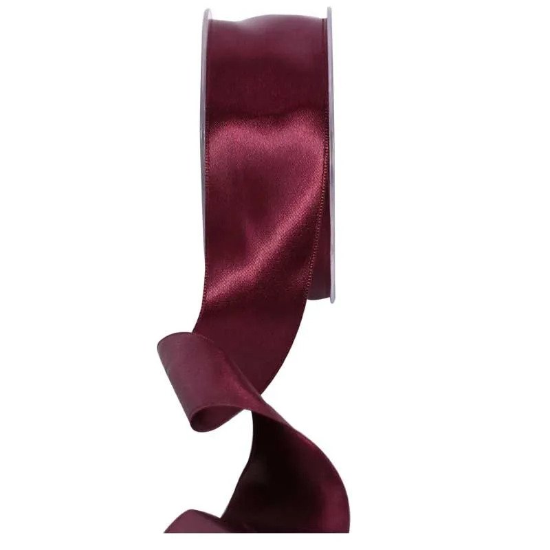 Bordeaux Satin Ribbon (38mm x 20m)