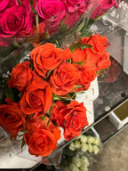 African roses - MIX (light-dark pink, two tones, orange)