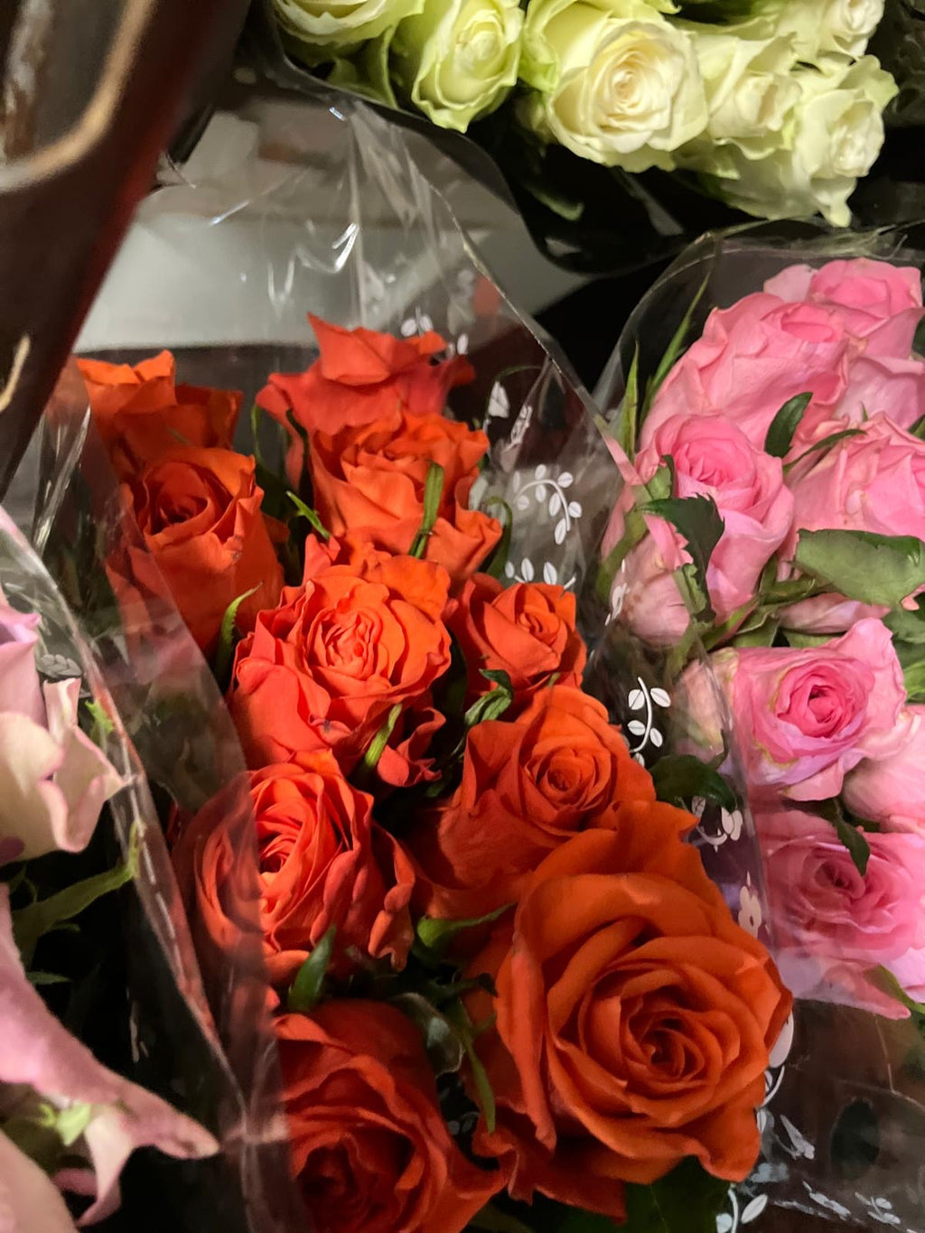African roses - MIX (light-dark pink, two tones, orange)