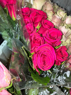 African roses - MIX (light-dark pink, two tones, orange)