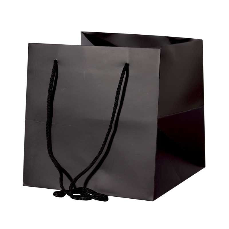 Black Hand Tie Bag H25xW25xL25cm (PK10)
