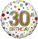 Birthday Age 30 - Eco Balloon (18") (x10)