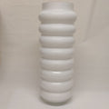 White waved cylinder vase (14m x H50cm)