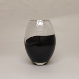 Black wave vase (8m x H22cm)