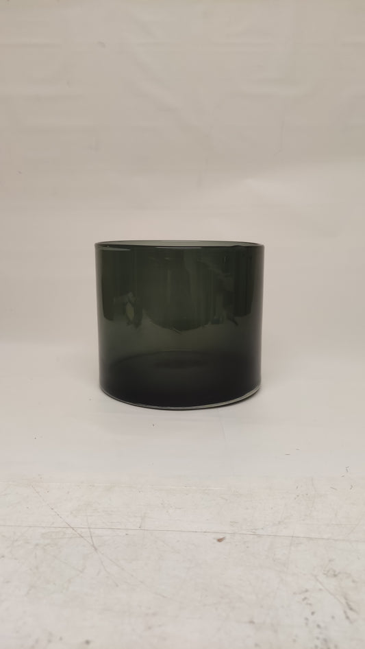 Grey short cylinder vase (16cm x H15cm)