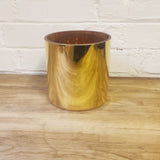 Short Gold Cylinder Vase (H15xD15cm)