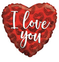 I Love You Red Kisses ECO Balloon (18") (x10)