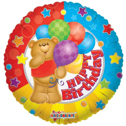 Birthday Bear Balloon (18") (x10)