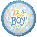Baby Bottle Boy Balloon (18") (x10)