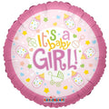 Baby Bottle Girl Balloon (18") (x10)