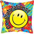 Smiley Congratulations Balloon (18") (x10)