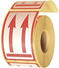 Packaging Labels Easy Peel Arrows Up Sign 70x120mm (500) (x1)