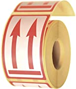 Packaging Labels Easy Peel Arrows Up Sign 70x120mm (500) (x1)
