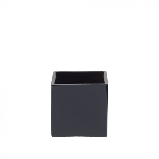 Black Glass Cube (H8cm)