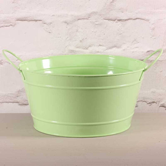Zinc Green Round Bowl (11cm x 22cm)