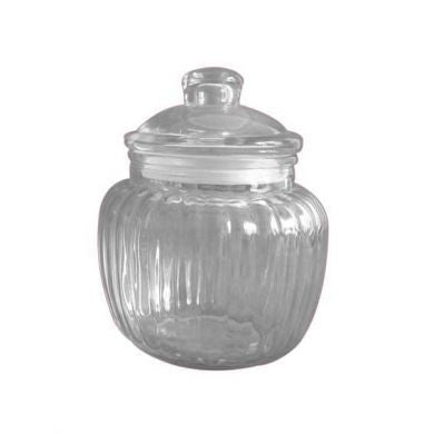 Glass Storage Jar (H14.5xD11cm)