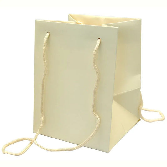 Ivory Hand Tie Bag (H25xW19xL19cm) (PK10)