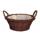 St Andrews Round Basket (8 inch) (H8xD20cm)