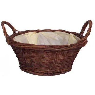 St Andrews Round Basket (12 inch) (H11xO30cm)