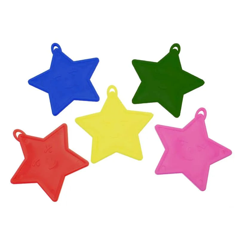 Assorted Primary Star Shape Balloon Weight (PK50) (x1)