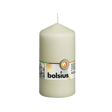 Bolsius Pillar Candle Ivory 120/60mm (PK10)