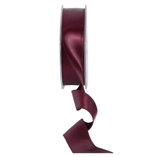 Bordeaux Satin Ribbon (25mmx20m)