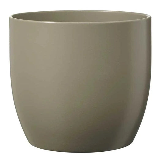 Basel Fashion Pot - Matt Light Gray (H20xD21cm) (x1)