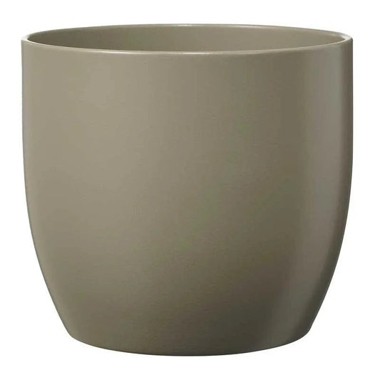 Basel Fashion Pot - Matt Light Gray (H20xD21cm) (x1)