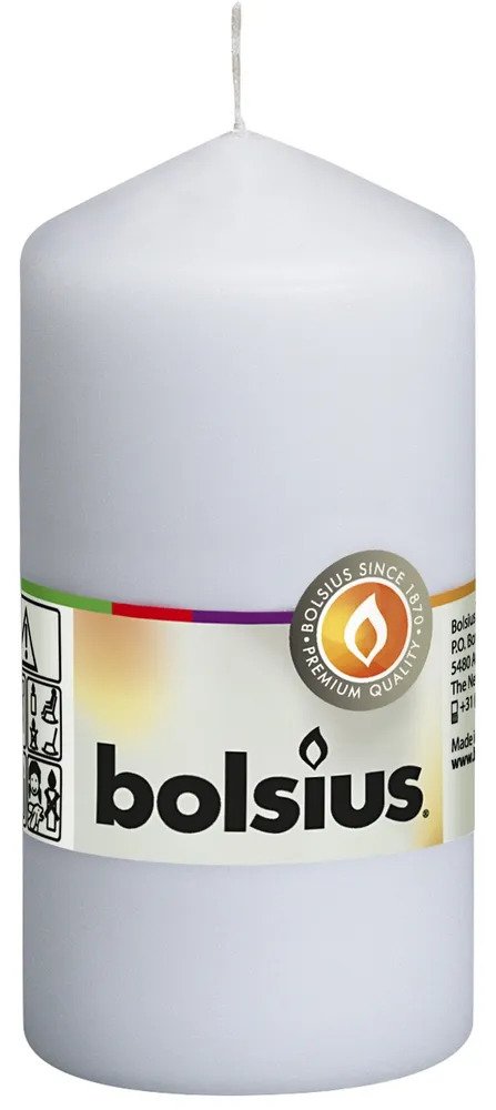 Bolsius Pillar Candle White 120/58mm (PK10)