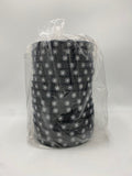 Flower Station Printed Satin Ribbons Black W15mmxL100m (PK15)