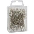 White Pearl Headed Pins (5cm) (x10)