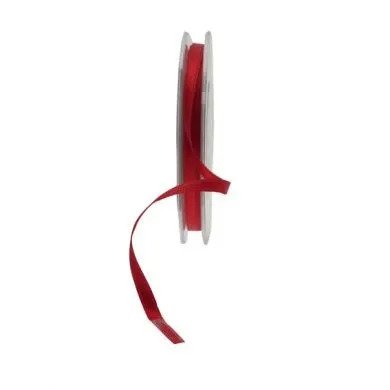 Deep Red Satin Ribbon (6mm x 20m)