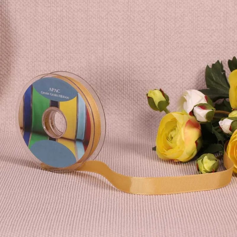 Cream Gross Grain Ribbon (15mm x 20m)