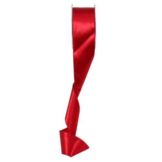 Deep Red Satin Ribbon (50mm x 20m)