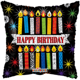 Happy Birthday Candles Balloon (18") (x10)