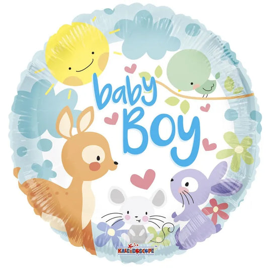 Baby Boy Animals Balloons (18") (x10)