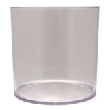 Clear Plastic Cylinder Vase (H15cm)